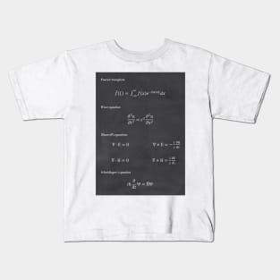 Seven Equations That Rule Your World Kids T-Shirt